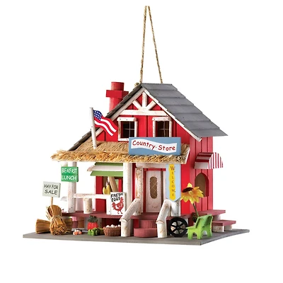 10.25" Rustic Country Store Birdhouse