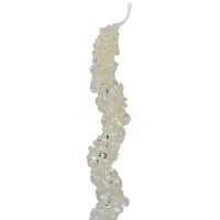18.5" Clear Contemporary Dangling Icicle Ornament