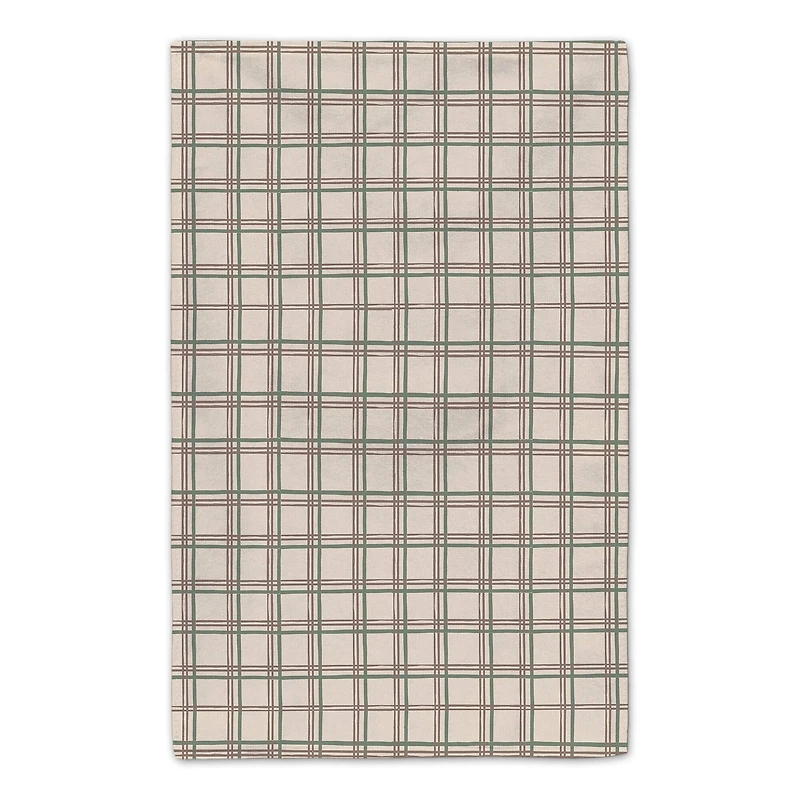 Happy Holidays Plaid Tea Towel Set