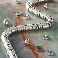 Silver Metal Disc Beads by Bead Landing