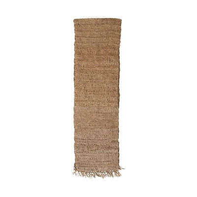 Hello Honey® 108" Natural Woven Raffia Table Runner with Fringe