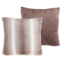 Hastings Home Gray & White Faux Rabbit Fur Pillows, 2ct.