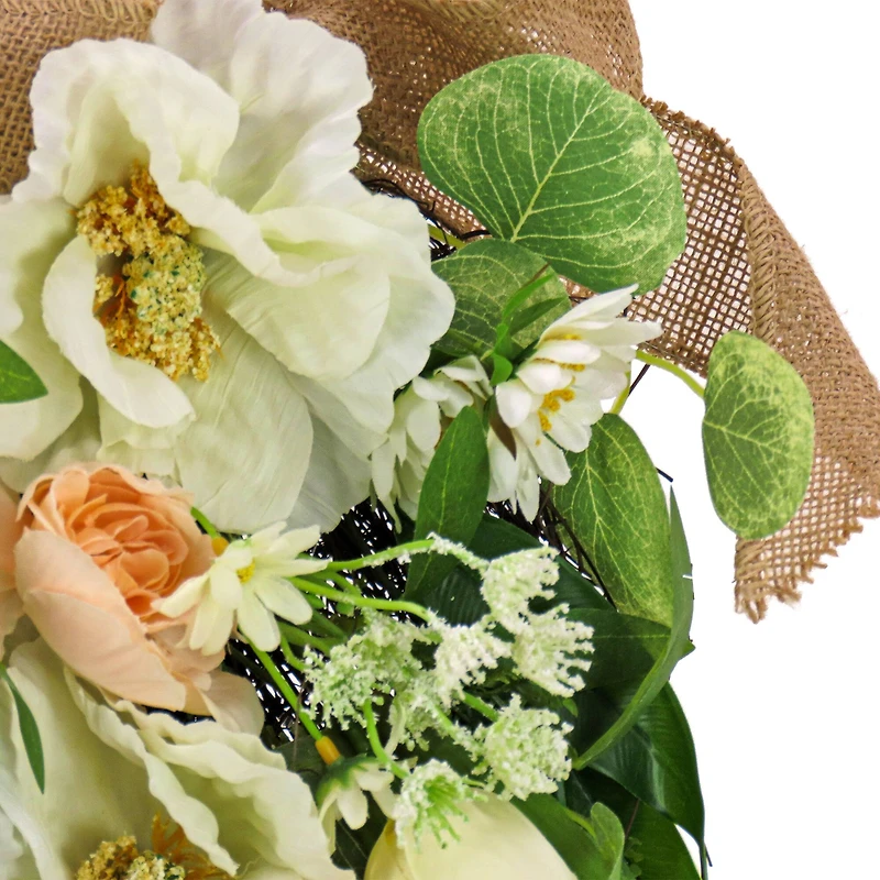 26" Tulips, Poppies, & Buttercups Swag