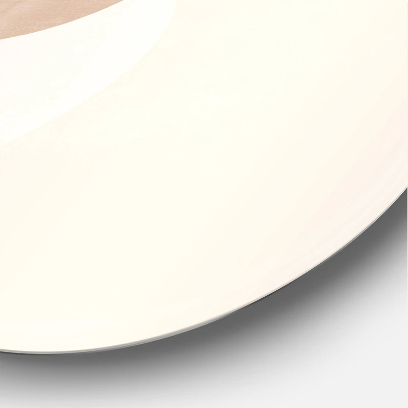 Designart - Abstract Geometrical Moon With Leaf I