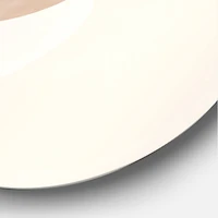 Designart - Abstract Geometrical Moon With Leaf I