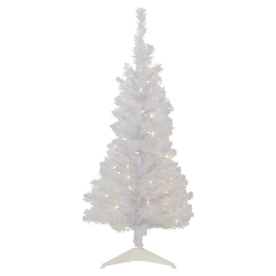4ft. Pre-Lit White Rockport Pine Artificial Christmas Tree