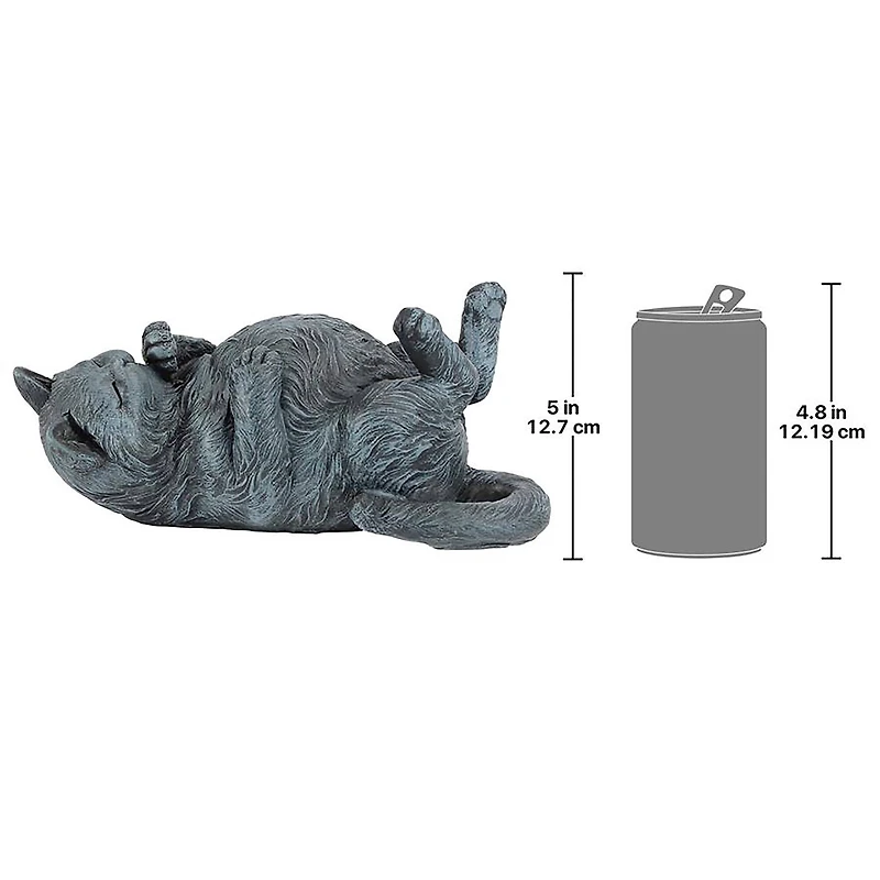Design Toscano Playful Cat on Back Statue