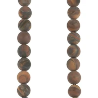 Brown Matte Tigereye Round Beads, 8mm by Bead Landing™