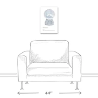 Winter Globe 12x18 Canvas Wall Art