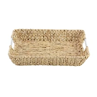 Tan Sea Grass Contemporary Tray Set