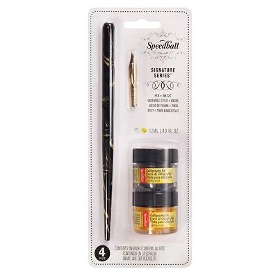 Speedball® Signature Series Pen & Metallic Ink Set