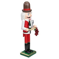15" Red & White Grapes Winemaker Christmas Nutcracker Figurine