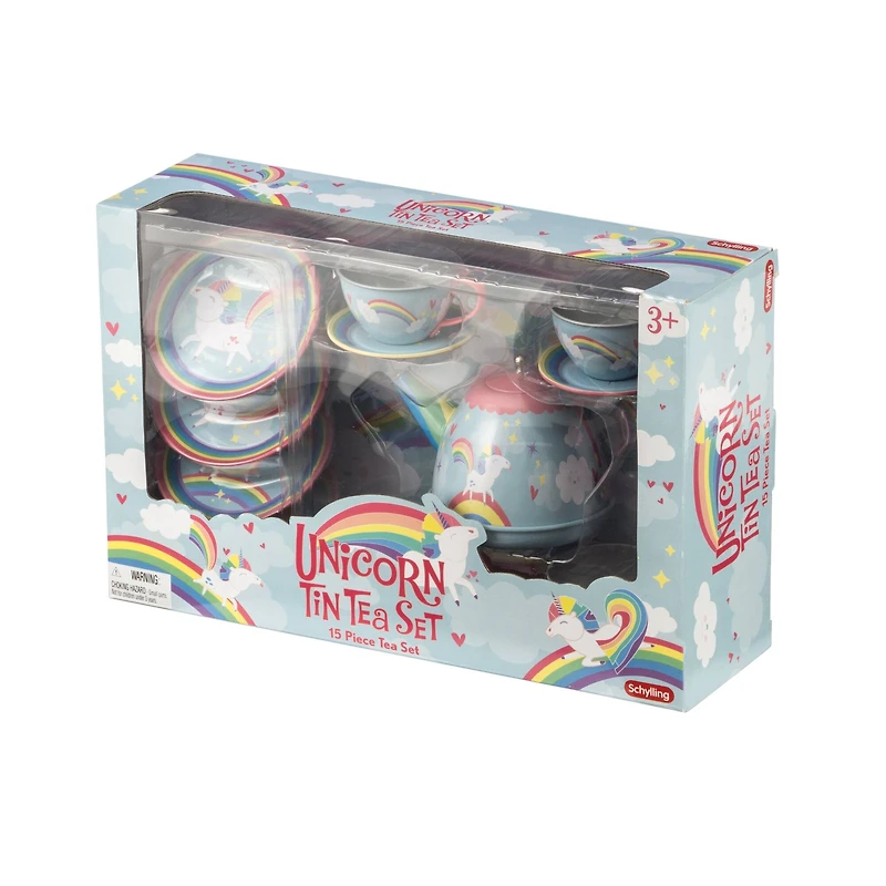 Schylling Unicorn Tin Tea Set