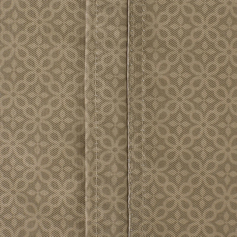 Stone Tonal Lattice Print Outdoor Tablecloth With Zipper 60" Round