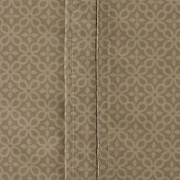 Stone Tonal Lattice Print Outdoor Tablecloth With Zipper 60" Round