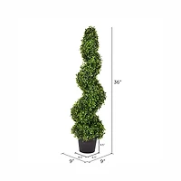 3ft. Potted Boxwood Spiral Tree