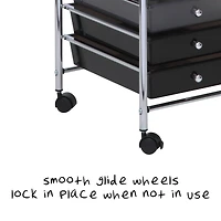 Honey Can Do 10-Drawer Grayscale Rolling Storage Cart