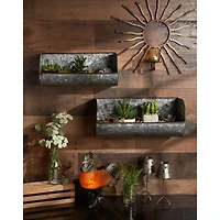 DII® Galvanized Metal Farmhouse Shelves, 2ct.