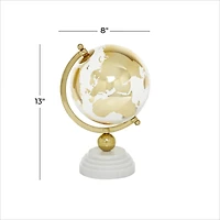 13" Gold Ceramic & Aluminum Glam Globe