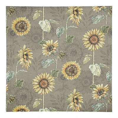 Sunflower Pattern Cotton Twill Napkin