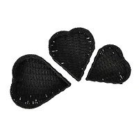 Household Essentials Nesting Paper Rope Heart Basket Set