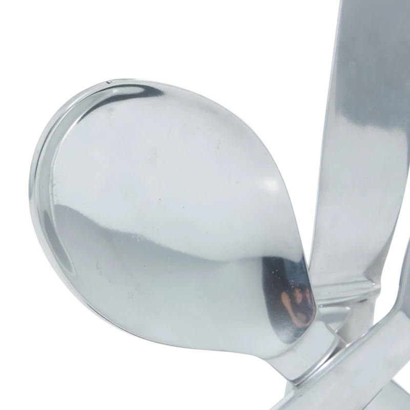 17" Silver Kitchen Utensil Sculpture