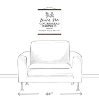 North Pole Gingerbread Co. 16x16 Teak Hanging Canvas