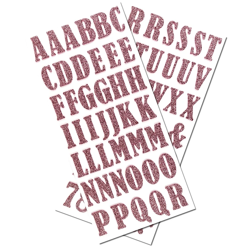 Glitter Bernhard Condensed Alphabet Foam Stickers by Recollections