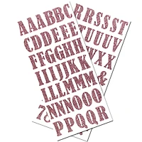 Glitter Bernhard Condensed Alphabet Foam Stickers by Recollections