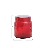 Hello Honey® Red Glass Jar