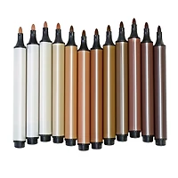 The Pencil Grip Magic Stix Triangular Global Skin Tone Washable Markers, 6 Packs of 12