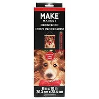 8" x 10" Collie Dog Diamond Art Kit with Frame by Make Market®