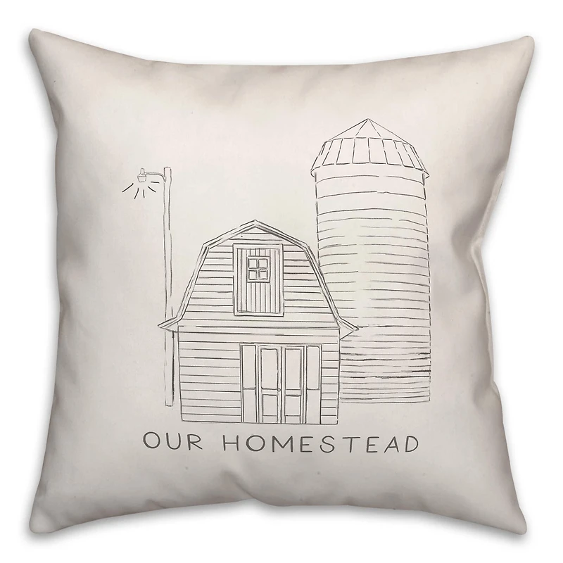 Our Homestead 18" x 18" Throw Pillow