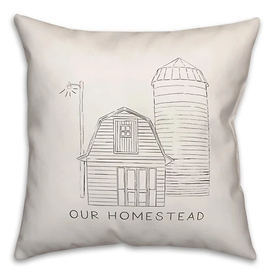 Our Homestead 18" x 18" Throw Pillow
