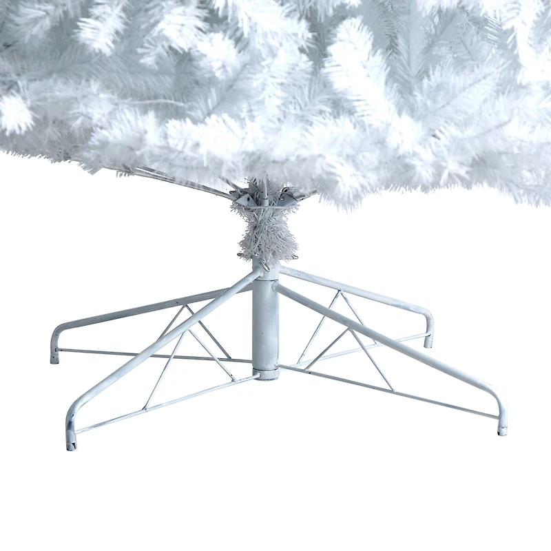 11ft. Pre-Lit White Artificial Christmas Tree, White LED Lights