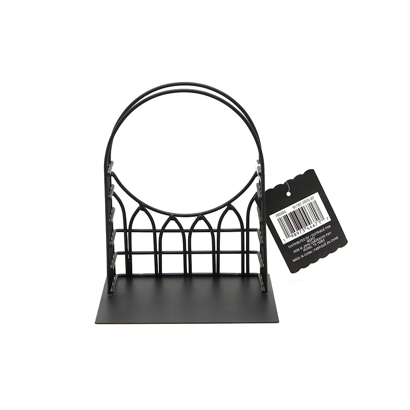 6" Black Arch Window Metal Miniature Stand by Ashland®