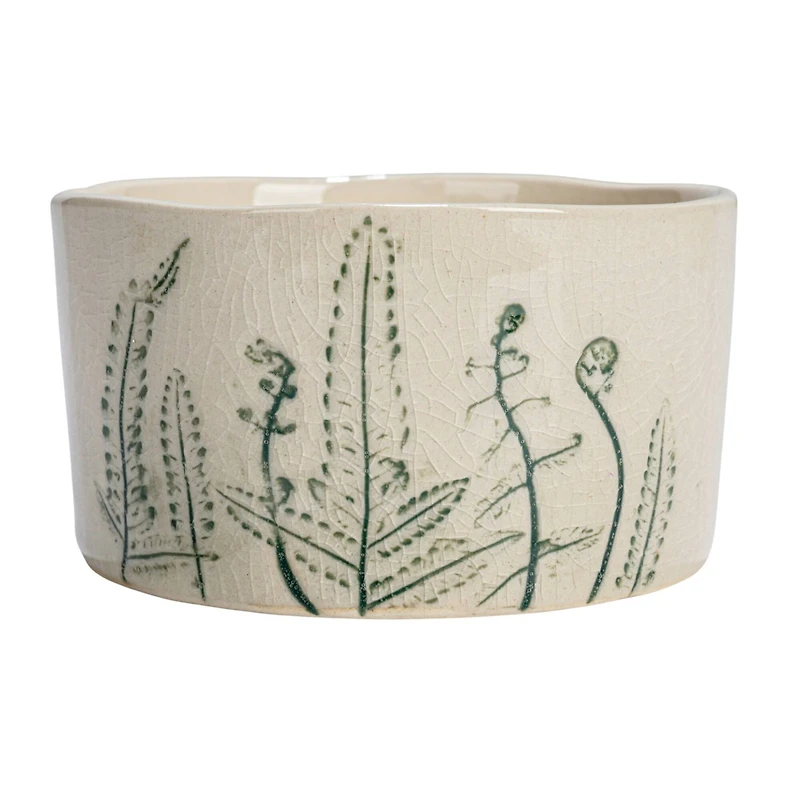 Hello Honey® 4" Cream Stoneware Botanicals Bowl Set