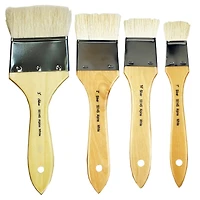 Silver Brush Limited Alpine White™ Wide Wash & Blend Background Brushes Set