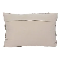 Hello Honey® 24" x 16" Quilted Sage Seashell Applique Cotton Lumbar Pillow
