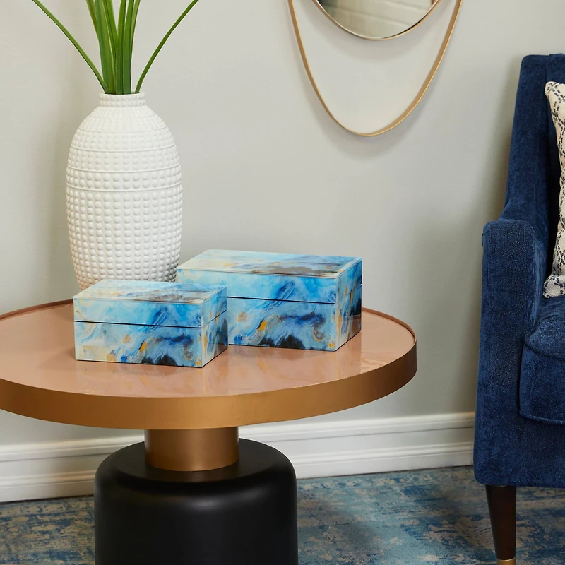 CosmoLiving by Cosmopolitan Blue Bohemian Box Set