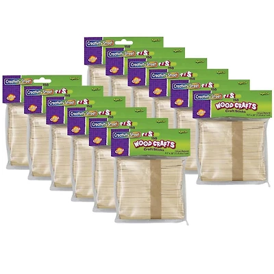 Creativity Street® Natural Wood Craft Sticks, 12 Packs of 150