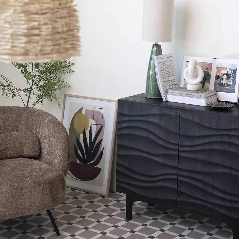 Hello Honey® 8" White Decorative Marble Chain Link Taper Candle Holder