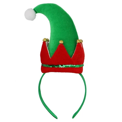 Red & Green Elf Hat Headband by Celebrate It™