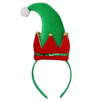 Red & Green Elf Hat Headband by Celebrate It™