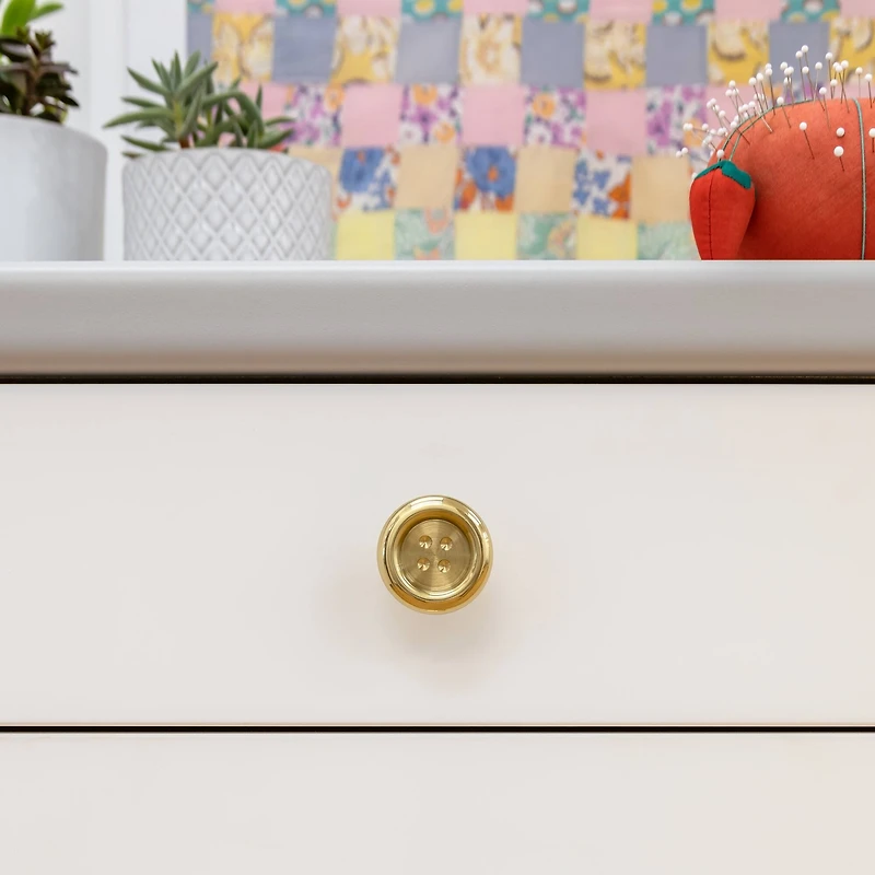 Dritz® Bright Brass Button Knob
