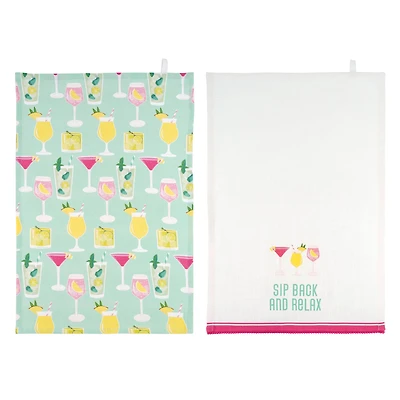 Cocktail Tea Towels, 2ct. by Makery®