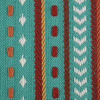 DII® Agate Blue Hacienda Stripe Fringed Cloth Dinner Napkins, 6ct.