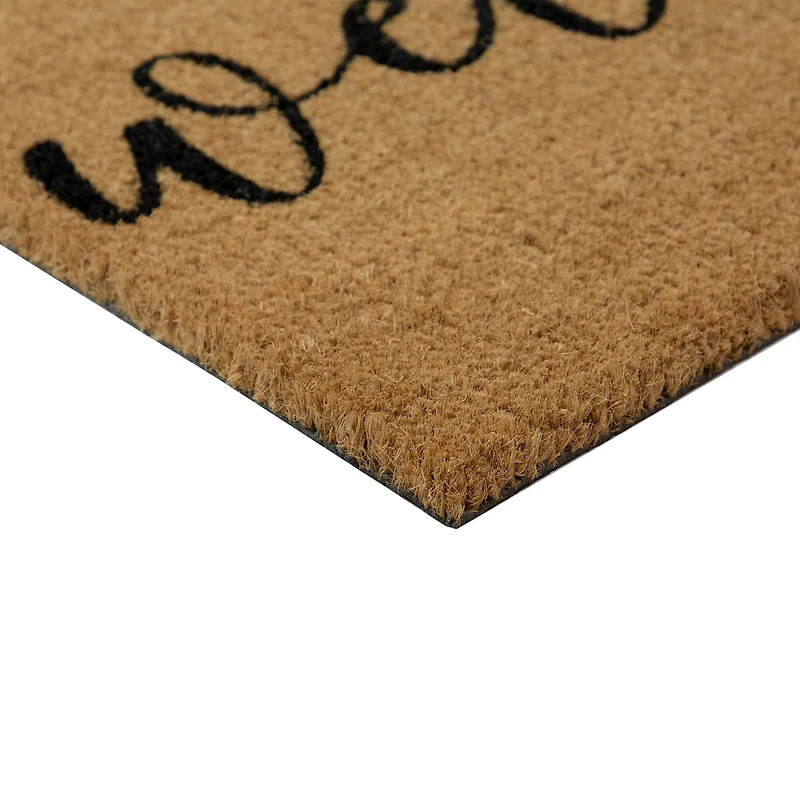 Natural Coir Pumpkin Welcome Halloween Doormat