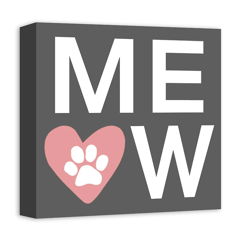 Meow Canvas Wall Art