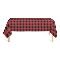 Red Black Buffalo Check 58x102 Tablecloth